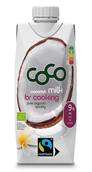 COCONUT MILK - NAPÓJ KOKOSOWY DO GOTOWANIA BEZ DODATKU CUKRÓW BIO 500 ml - COCO (DR MARTINS)