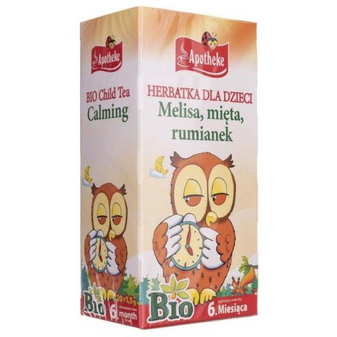 HERBATKA DLA DZIECI - MELISA, MIĘTA I RUMIANEK PO 6 MIESIĄCU BIO (20 x 1,5 g) 30 g - APOTHEKE