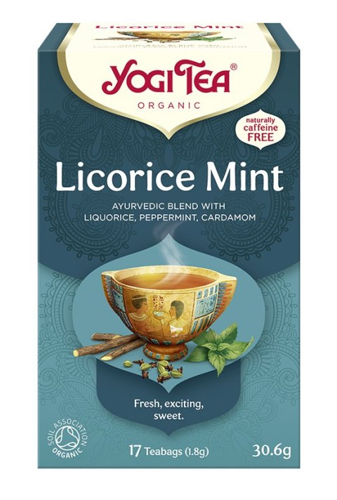 HERBATKA MIĘTA Z LUKRECJĄ (LICORICE MINT) BIO (17 x 1,8 g) 30,6 g - YOGI TEA