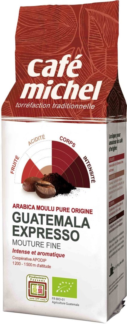 KAWA MIELONA ARABICA 100 % ESPRESSO GWATEMALA FAIR TRADE BIO 250 g - TERRA ETICA