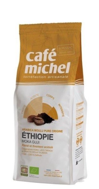 KAWA MIELONA ARABICA 100 % MOKA GUJI ETIOPIA FAIR TRADE BIO 250 g - TERRA ETICA