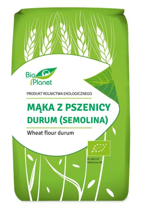 MĄKA Z PSZENICY DURUM (SEMOLINA) BIO 500 g - BIO PLANET