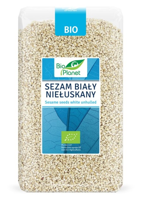 SEZAM BIAŁY NIEŁUSKANY BIO 1 kg - BIO PLANET