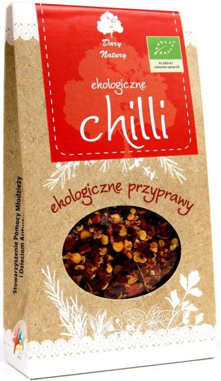 CHILI PŁATKI BIO 30 g - DARY NATURY