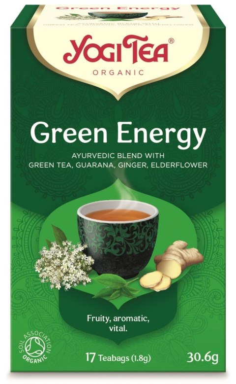 HERBATA ZIELONA ENERGIA (GREEN ENERGY) BIO (17 x 1,8 g) 30,6 g - YOGI TEA