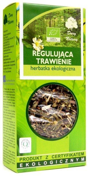 HERBATKA REGULUJĄCA TRAWIENIE BIO 50 g - DARY NATURY