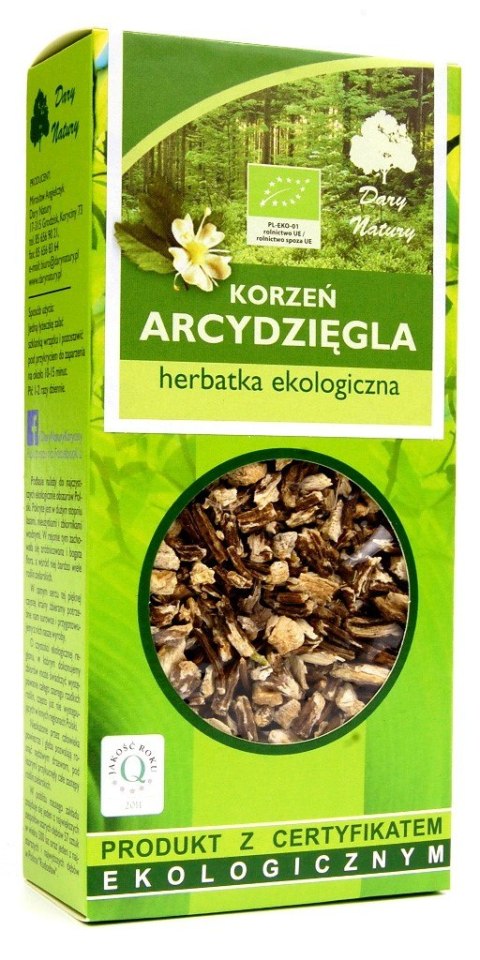 HERBATKA Z KORZENIA ARCYDZIĘGLA BIO 100 g - DARY NATURY