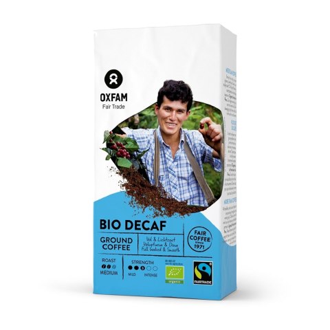 KAWA MIELONA BEZKOFEINOWA ARABICA/ROBUSTA FAIR TRADE BIO 250 g - OXFAM