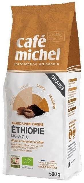 KAWA ZIARNISTA ARABICA 100 % MOKA GUJI ETIOPIA FAIR TRADE BIO 500 g - TERRA ETICA