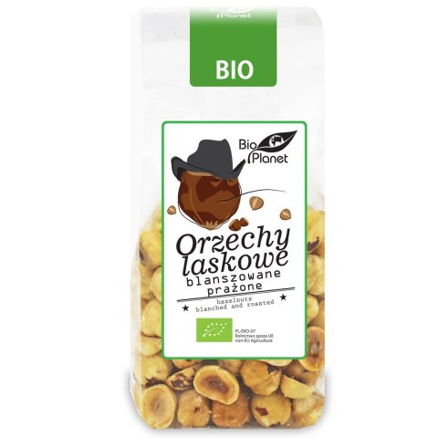 ORZECHY LASKOWE BLANSZOWANE PRAŻONE BIO 100 g - BIO PLANET