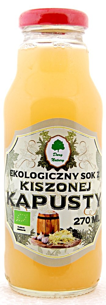 SOK Z KAPUSTY KISZONEJ BIO 270 ml - DARY NATURY