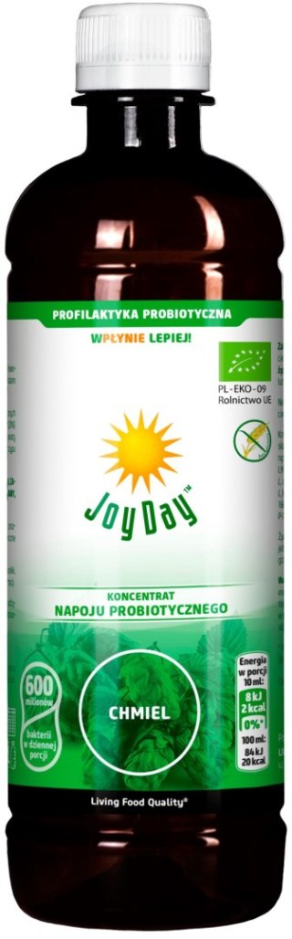 KONCENTRAT NAPOJU PROBIOTYCZNEGO CHMIEL BEZGLUTENOWY BIO 500 ml - JOY DAY