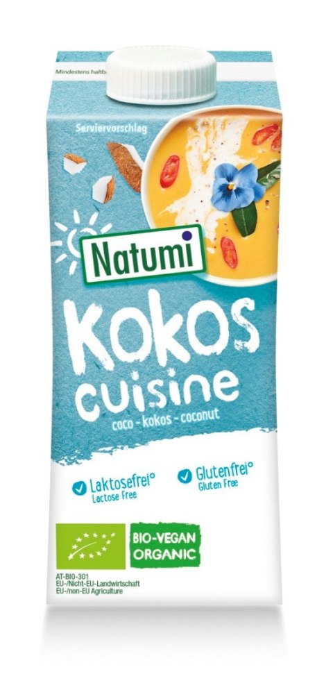 KREM KOKOSOWY DO GOTOWANIA I PIECZENIA BEZGLUTENOWY BIO 200 ml - NATUMI