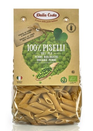 MAKARON PROTEINOWY (Z GROSZKU ZIELONEGO) PENNE BEZGLUTENOWY BIO 250 g - DALLA COSTA