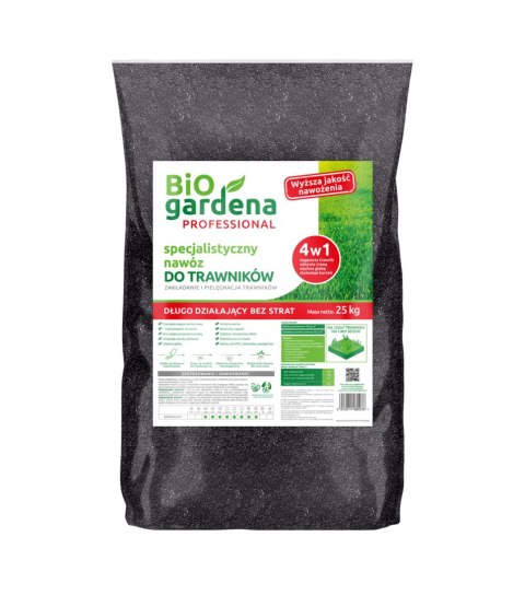 NAWÓZ DO TRAWNIKÓW SPECJALISTYCZNY ECO 25 kg - BIOGARDENA