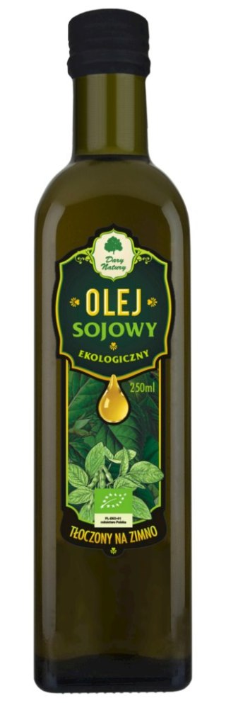 OLEJ SOJOWY TŁOCZONY NA ZIMNO BIO 250 ml - DARY NATURY