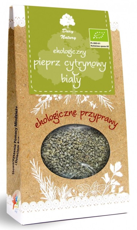 PIEPRZ BIAŁY CYTRYNOWY BIO 50 g - DARY NATURY