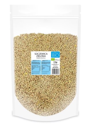 SOCZEWICA ZIELONA BIO 5 kg - HORECA (BIO PLANET)