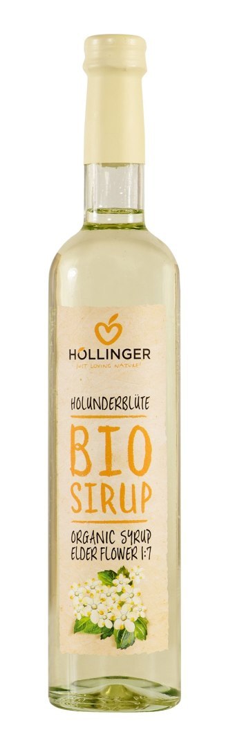 SYROP O SMAKU KWIATÓW CZARNEGO BZU BIO 500 ml - HOLLINGER