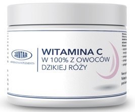 WITAMINA C Z DZIKIEJ RÓŻY W PROSZKU (1000 mg) 300 g - JANTAR