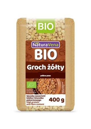 GROCH ŻÓŁTY BIO 400 g - NATURAVENA