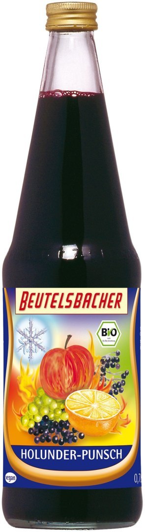 GRZANIEC BEZALKOHOLOWY JABŁKO - POMARAŃCZA - CZARNY BEZ BIO 700 ml - BEUTELSBACHER (PRODUKT SEZONOWY)