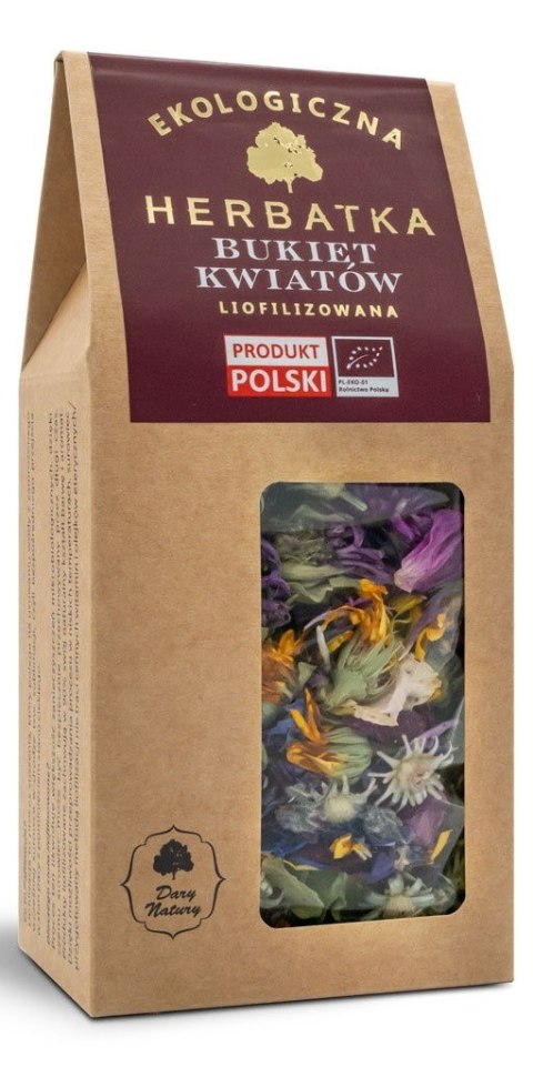 HERBATKA LIOFILIZOWANA BUKIET KWIATÓW BIO 15 g - DARY NATURY