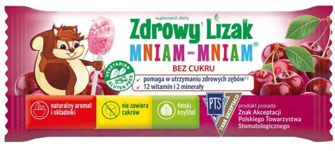 LIZAK O SMAKU MUSUJĄCEJ WIŚNI NA ODPORNOŚĆ BEZGLUTENOWY 6 g - MNIAM MNIAM STARPHARMA