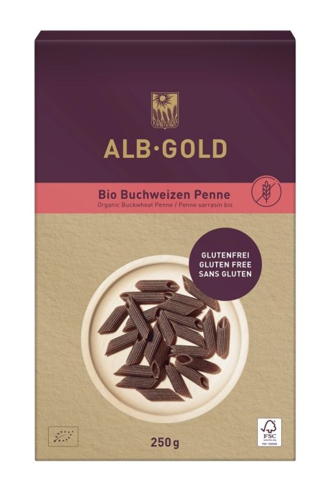 MAKARON (GRYCZANY) PENNE BEZGLUTENOWY BIO 250 g - ALB-GOLD