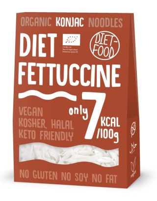 MAKARON (KONJAC) FETTUCCINE BEZGLUTENOWY BIO 385 g (300 g) - DIET-FOOD