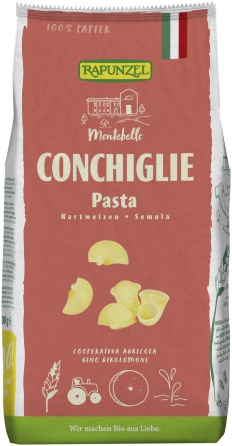 MAKARON (SEMOLINOWY) CONCHIGLIE MUSZLE BIO 500 g - RAPUNZEL