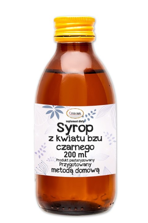 SYROP Z KWIATU CZARNEGO BZU BIO 200 ml - MIR-LEK