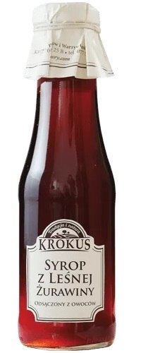 SYROP Z LEŚNEJ ŻURAWINY 355 g (280 ml) - KROKUS