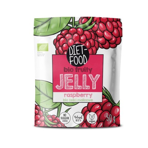 ŻELKI MALINOWE BIO 50 g - DIET-FOOD