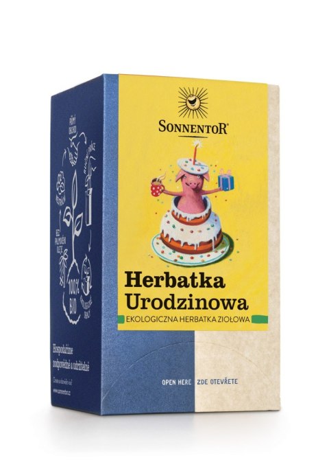 HERBATKA ZIOŁOWA URODZINOWA (HAPPY BIRTHDAY) BIO (18 x 1,5 g) 27 g - SONNENTOR