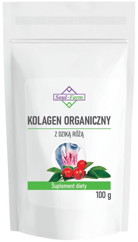 KOLAGEN RYBI Z DZIKĄ RÓŻĄ PROSZEK 100 g - SOUL FARM