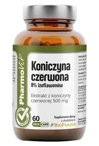 KONICZYNA CZERWONA EKSTRAKT (500 mg) BEZGLUTENOWY 60 KAPSUŁEK - PHARMOVIT (CLEAN LABEL)