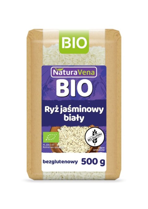 RYŻ JAŚMINOWY BIAŁY BEZGLUTENOWY BIO 500 g - NATURAVENA RYŻ JAŚMINOWY BIAŁY BEZGLUTENOWY BIO 500 g - NATURAVENA