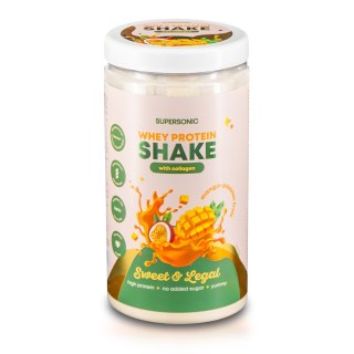 SHAKE PROTEINOWY Z KOLAGENEM O SMAKU MANGO - MARAKUJA BEZ DODATKU CUKRÓW KETO 560 g - SUPERSONIC