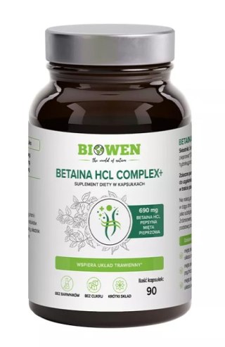 BETAINA HCL COMPLEX 90 KAPSUŁEK - BIOWEN