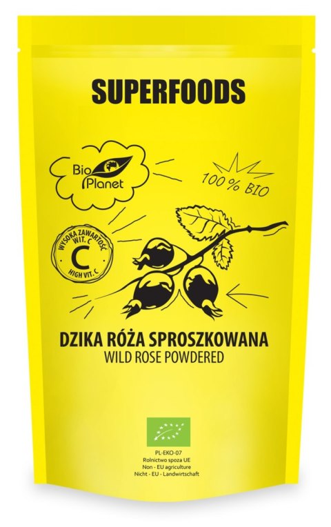 DZIKA RÓŻA SPROSZKOWANA BIO 150 g - BIO PLANET DZIKA RÓŻA SPROSZKOWANA BIO 150 g - BIO PLANET