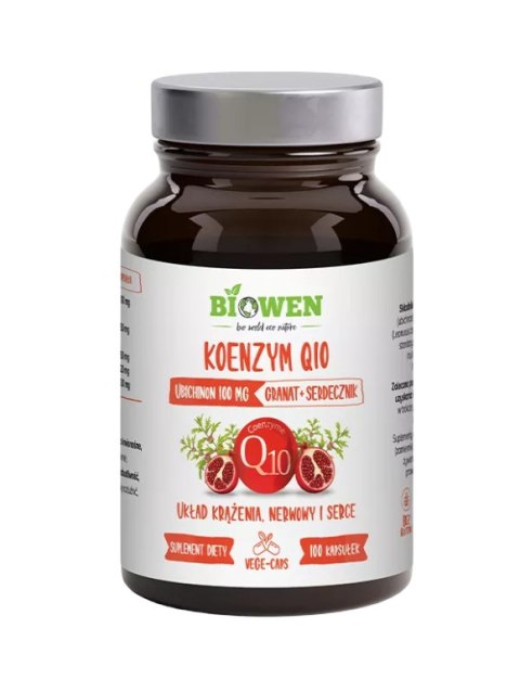 KOENZYM Q10 BEZGLUTENOWY 100 KAPSUŁEK - BIOWEN