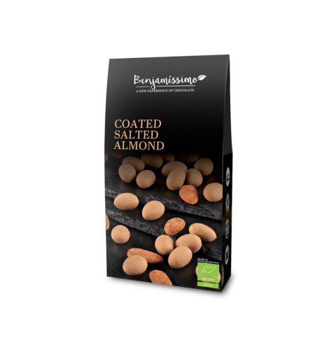 MIGDAŁY W POLEWIE SŁONY KARMEL BEZGLUTENOWE BIO 60 g - BENJAMISSIMO MIGDAŁY W POLEWIE SŁONY KARMEL BEZGLUTENOWE BIO 60 g - BENJAMISSIMO