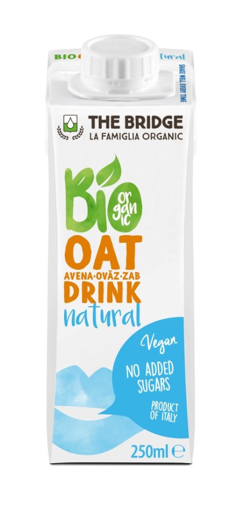 NAPÓJ OWSIANY NATURALNY BEZ DODATKU CUKRÓW BIO 250 ml - THE BRIDGE