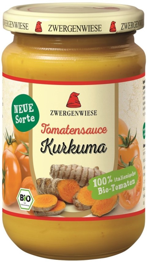 SOS Z ŻÓŁTYCH POMIDORÓW Z KURKUMĄ BEZGLUTENOWY BIO 340 ml - ZWERGENWIESE