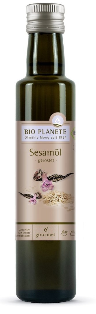 ZESTAW PREZENTOWY OLEJ Z PRAŻONYCH NASION SEZAMU & OCET BALSAMICZNY JABŁKOWY (2 x 250 ml) - BIO PLANETE