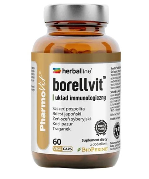 KAPSUŁKI NA UKŁAD IMMUNOLOGICZNY (BORELLVIT) BEZGLUTENOWE 60 szt. - PHARMOVIT (HERBALLINE)