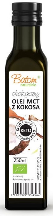 OLEJ KOKOSOWY MCT KETO BIO 250 ml - BATOM