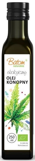 OLEJ KONOPNY TŁOCZONY NA ZIMNO BIO 250 ml - BATOM