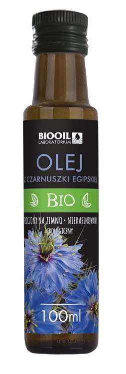 OLEJ Z CZARNUSZKI TŁOCZONY NA ZIMNO BIO 100 ml - BIOOIL